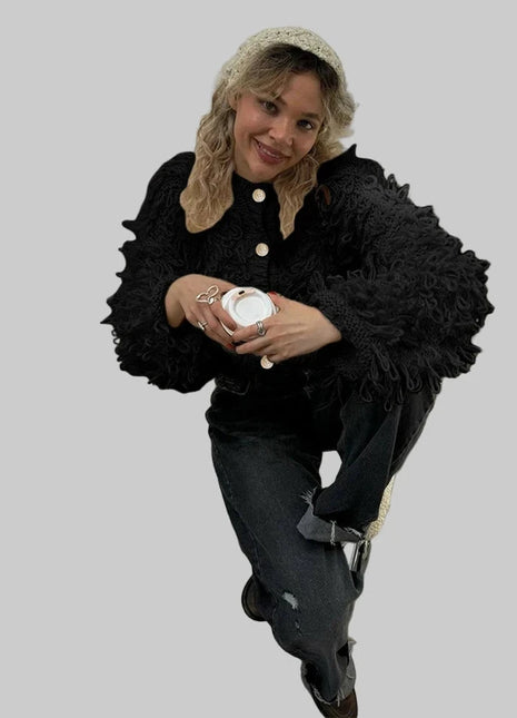 Stijlvolle Dames Wintercoat – O-Neck Single-Breasted Streetwear 2024